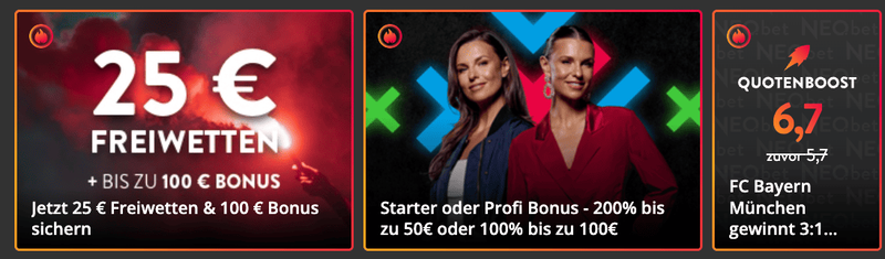 NEO.bet:Die besten Quoten und Boni für Bundesliga-Spiele